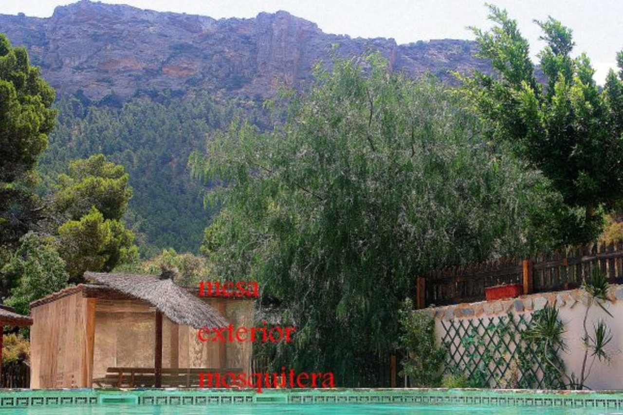 Pool area in finca for sale in Gea Y Truyols