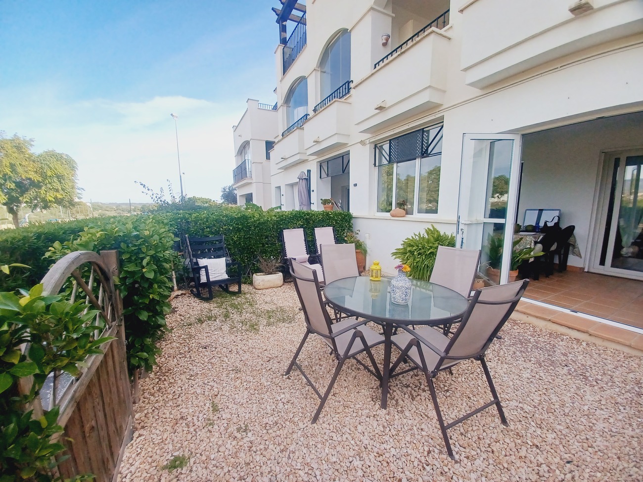 Master bedroom in apartment for sale in Hacienda Riquelme Golf Resort