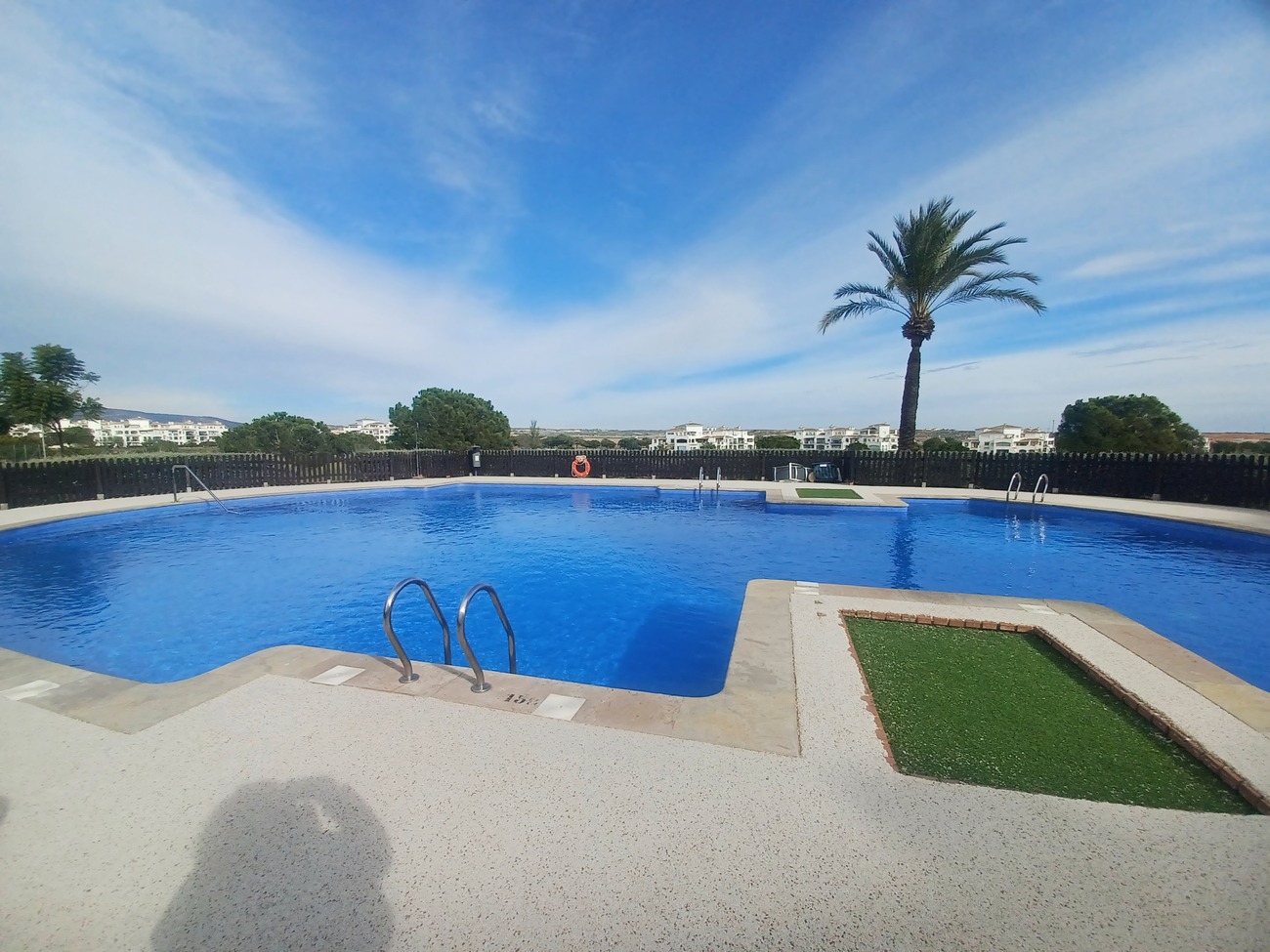 Garden in apartment for sale in Hacienda Riquelme Golf Resort