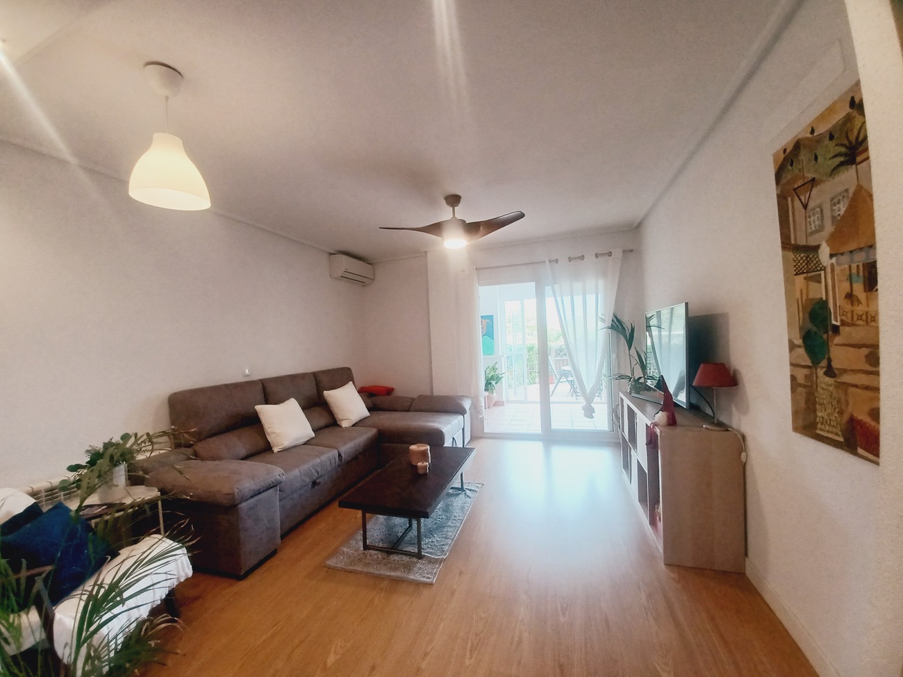 Garden in apartment for sale in Hacienda Riquelme Golf Resort