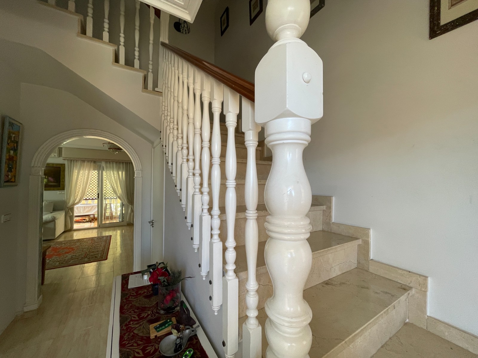 Pool area in villa for sale in Guardamar del Segura