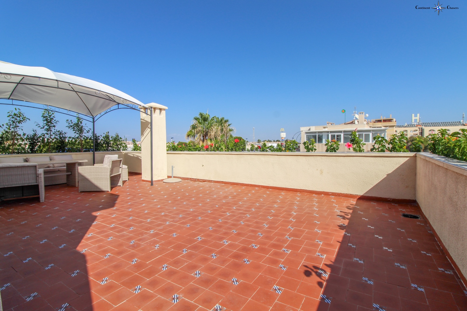 Terrace in penthouse for sale in Punta Prima