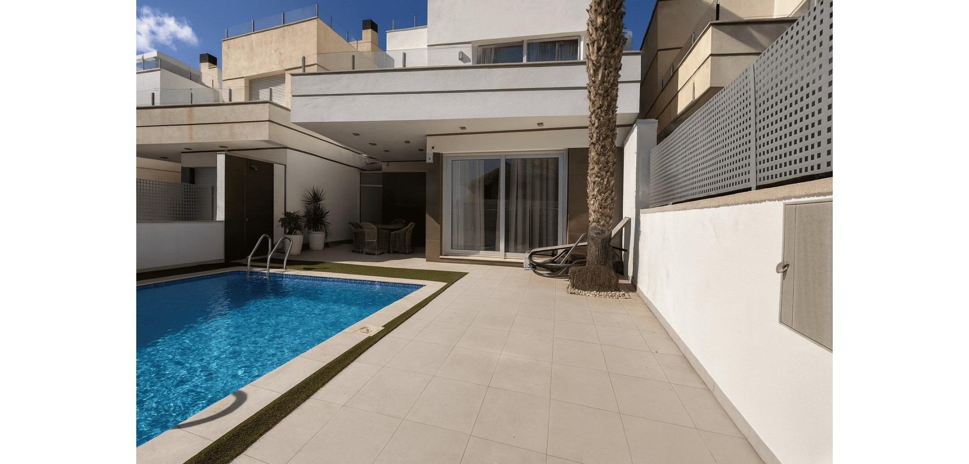 Terrace in villa for sale in Orihuela Costa