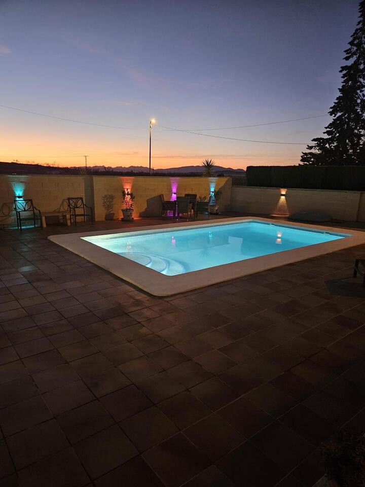 Dining area in villa for sale in Canada del Trigo