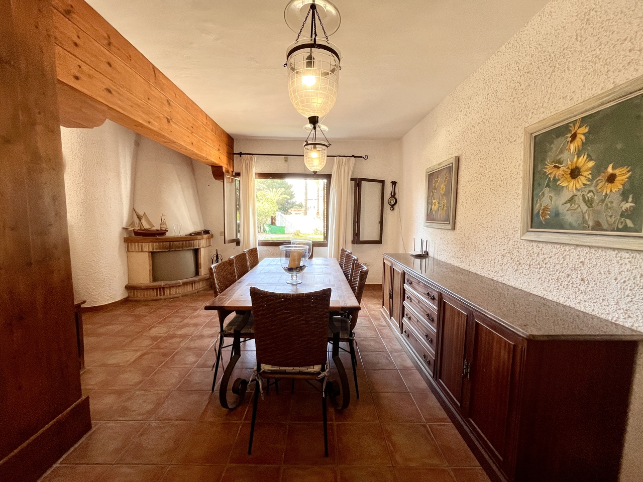 Terrace in villa for sale in Cabo Roig