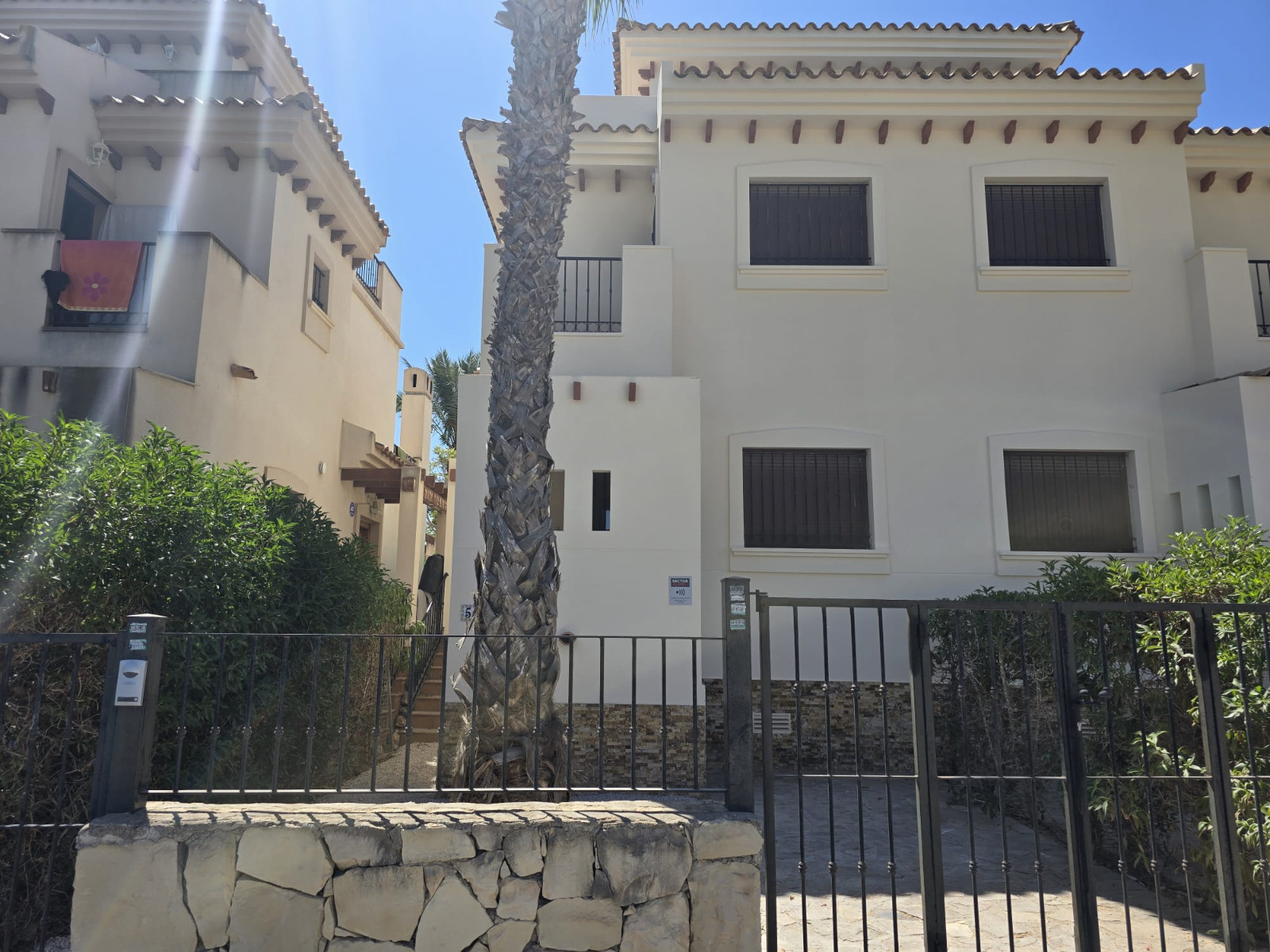Pool area in duplex for sale in Algorfa
