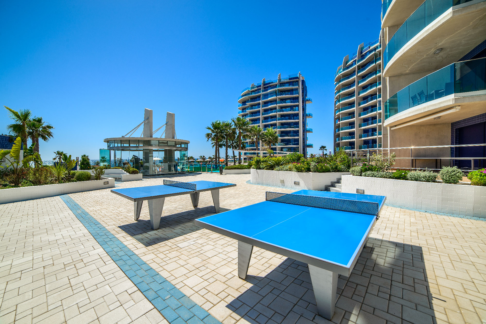 Pool area in penthouse for sale in Torrevieja
