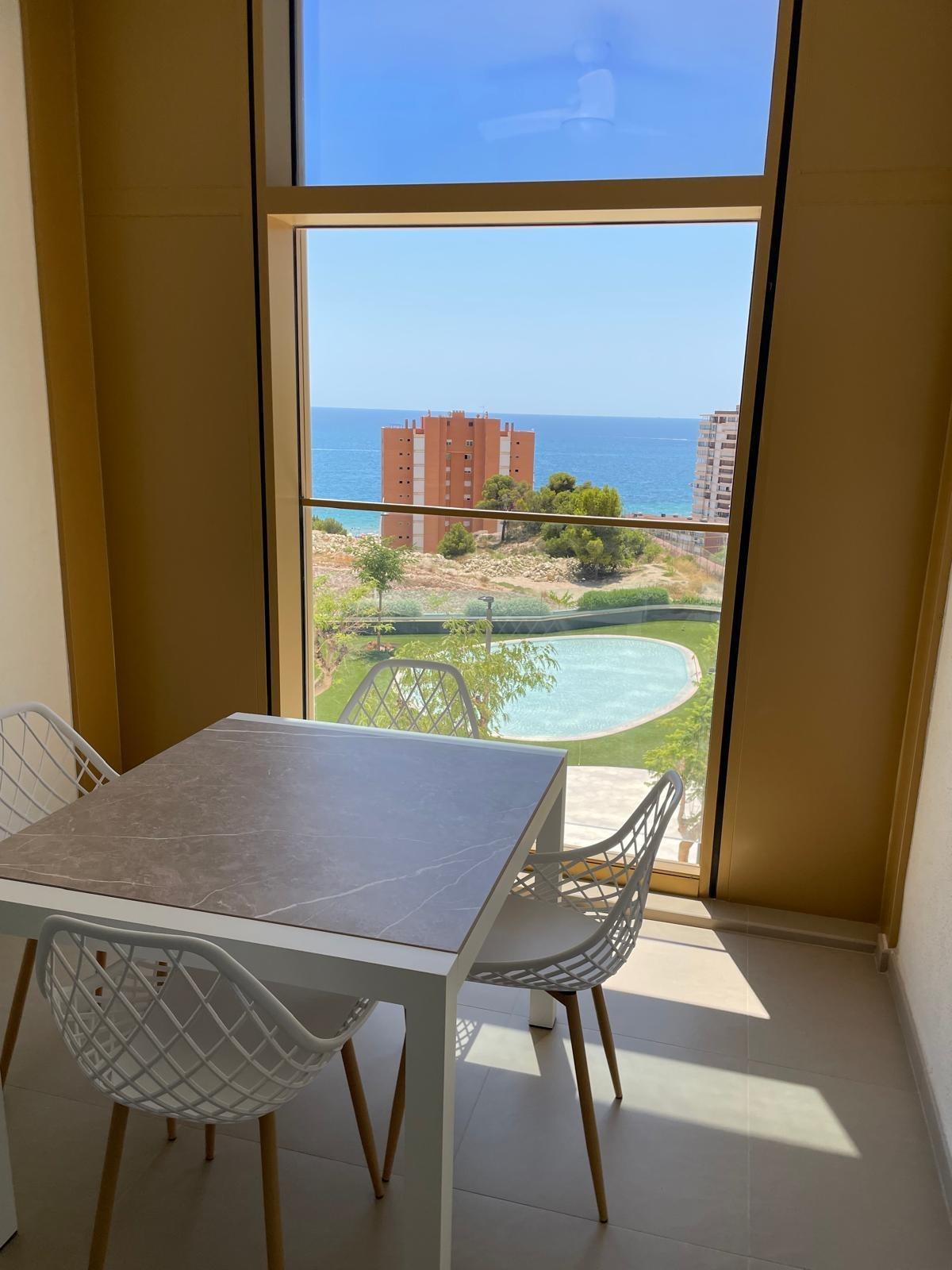 Pool area in apartment for sale in Benidorm