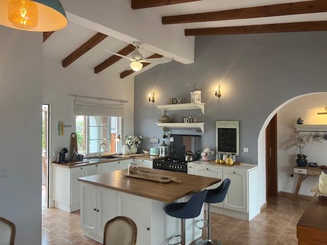 Pool area in finca for sale in Dolores