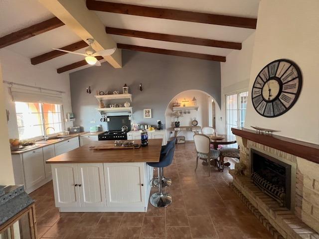 Pool area in finca for sale in Dolores