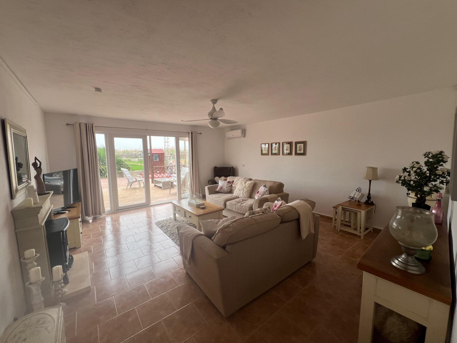Pool area in finca for sale in Dolores