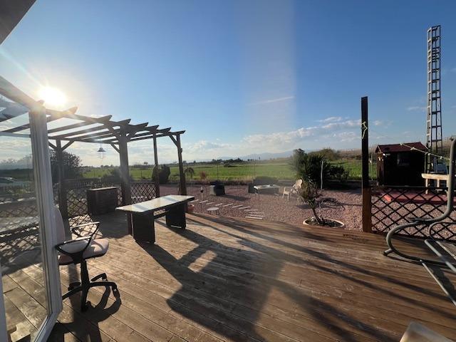 Dining area in finca for sale in Dolores