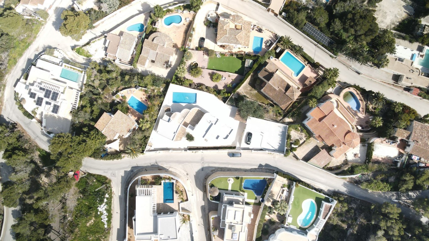 Exterior view in villa for sale in Moraira