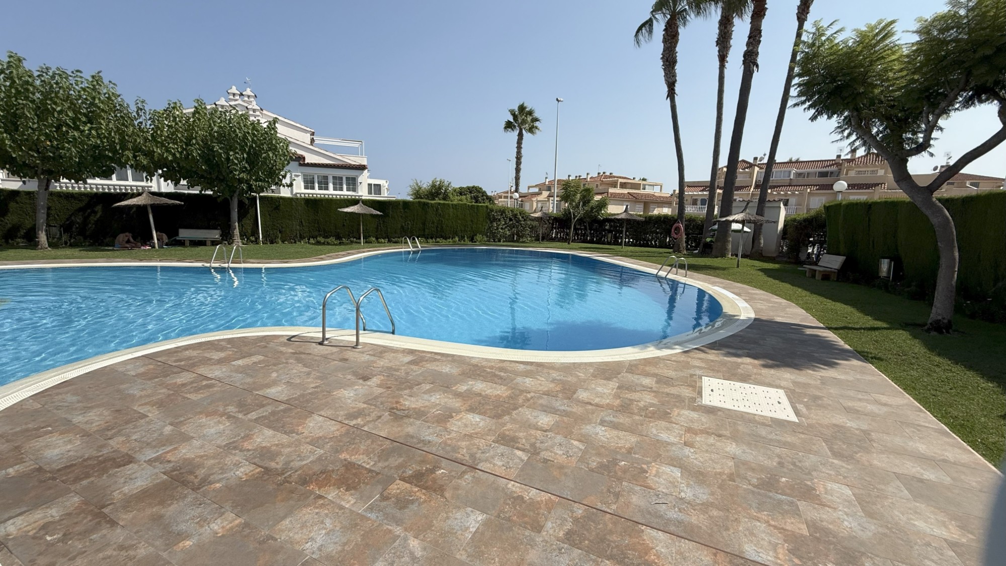 Pool area in apartment for sale in Orihuela Costa