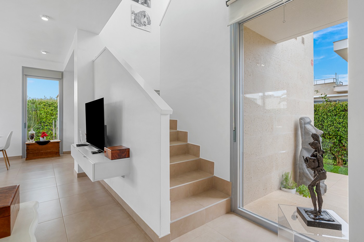 Pool area in villa for sale in Orihuela Costa