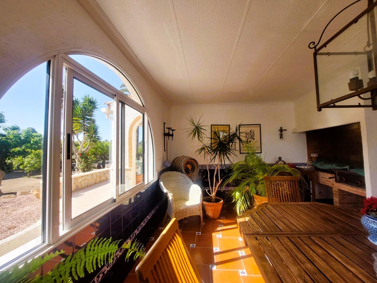 Living room in finca for sale in La Marina