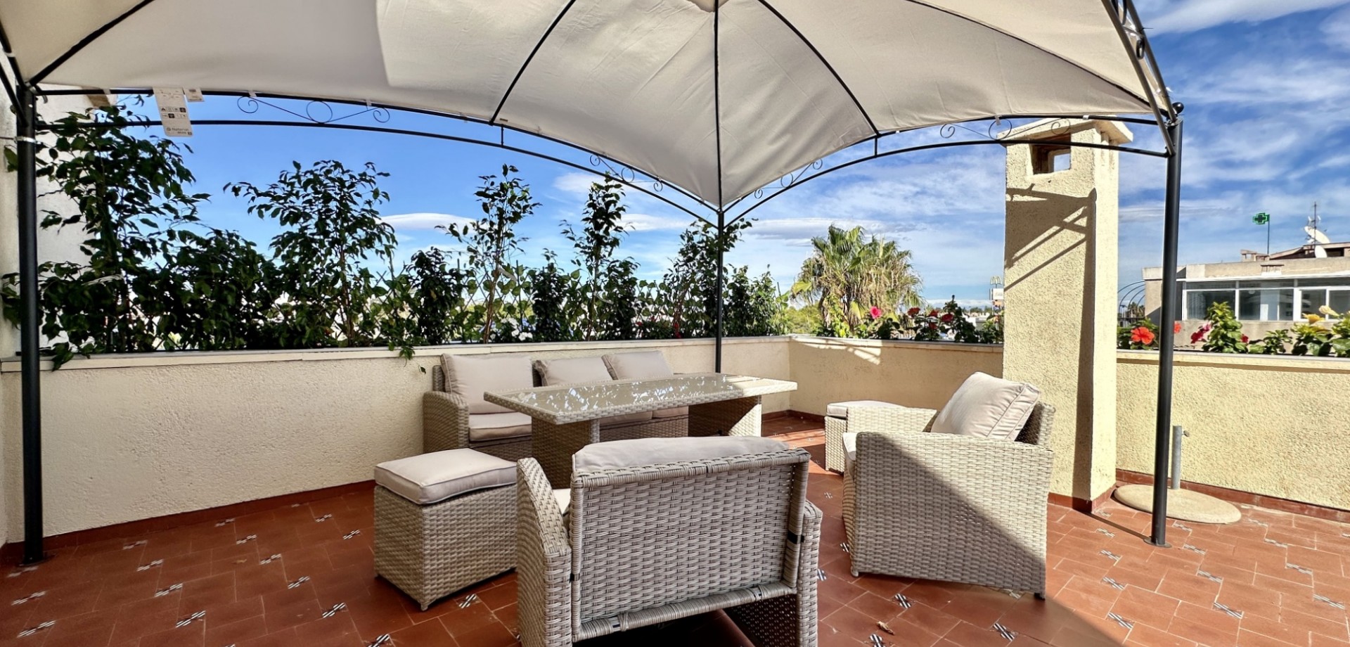 Terrace in apartment for sale in Orihuela Costa