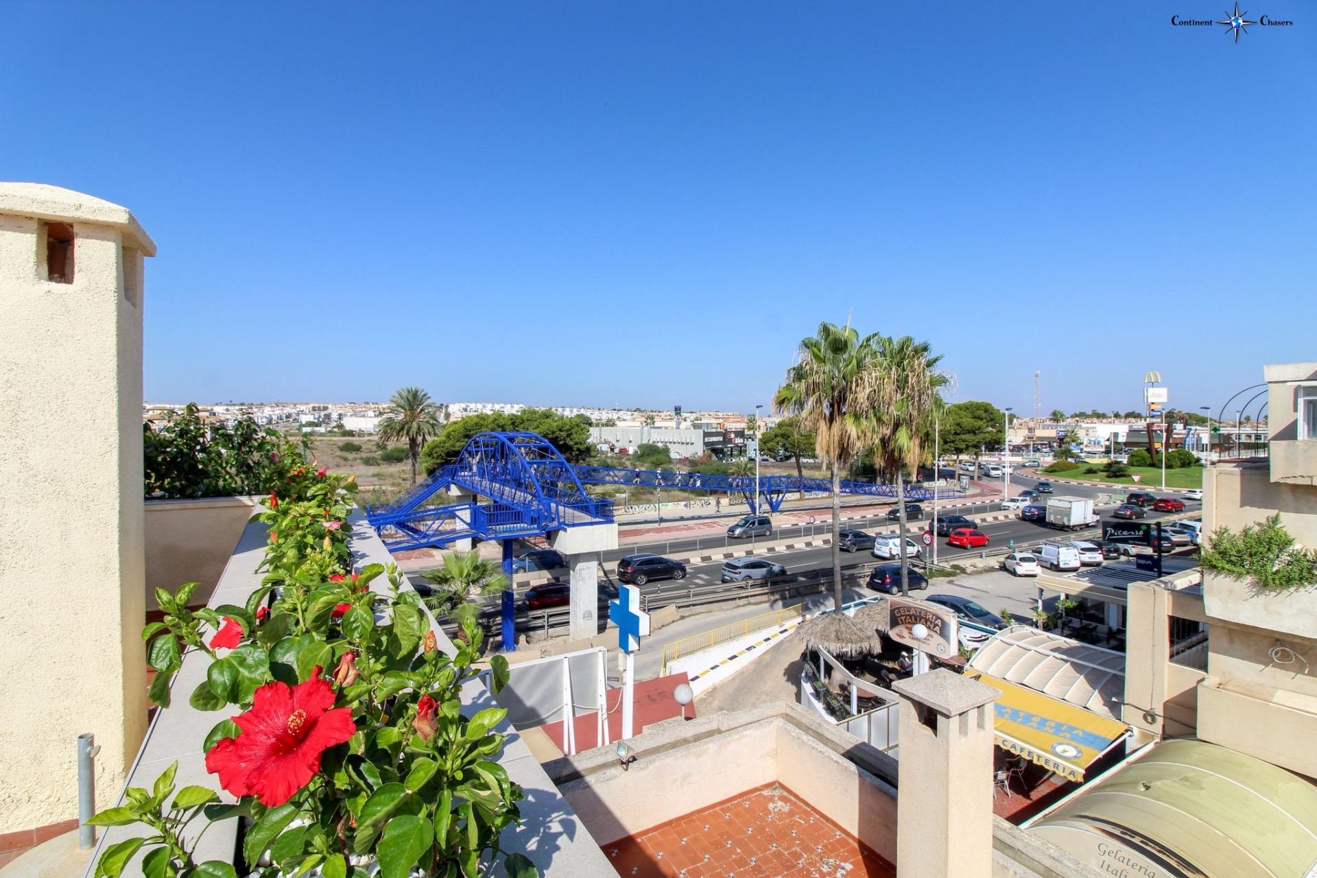 Pool area in penthouse for sale in Torrevieja
