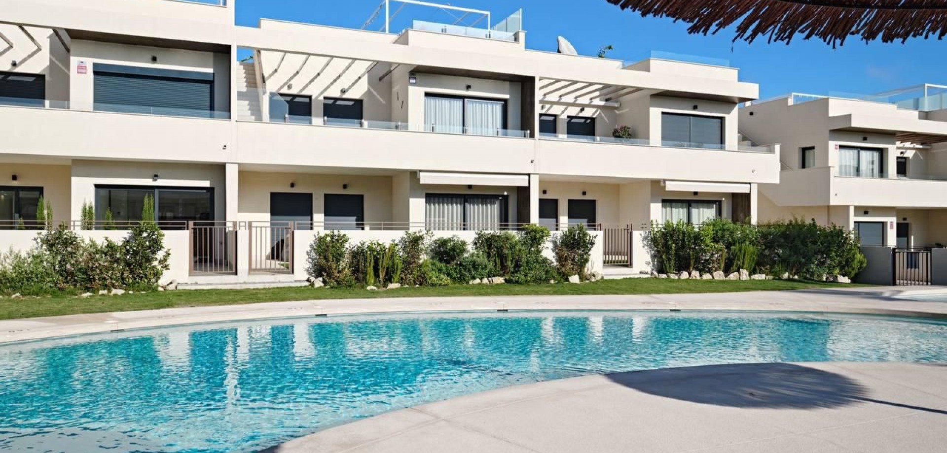 Pool area in apartment for sale in Torrevieja