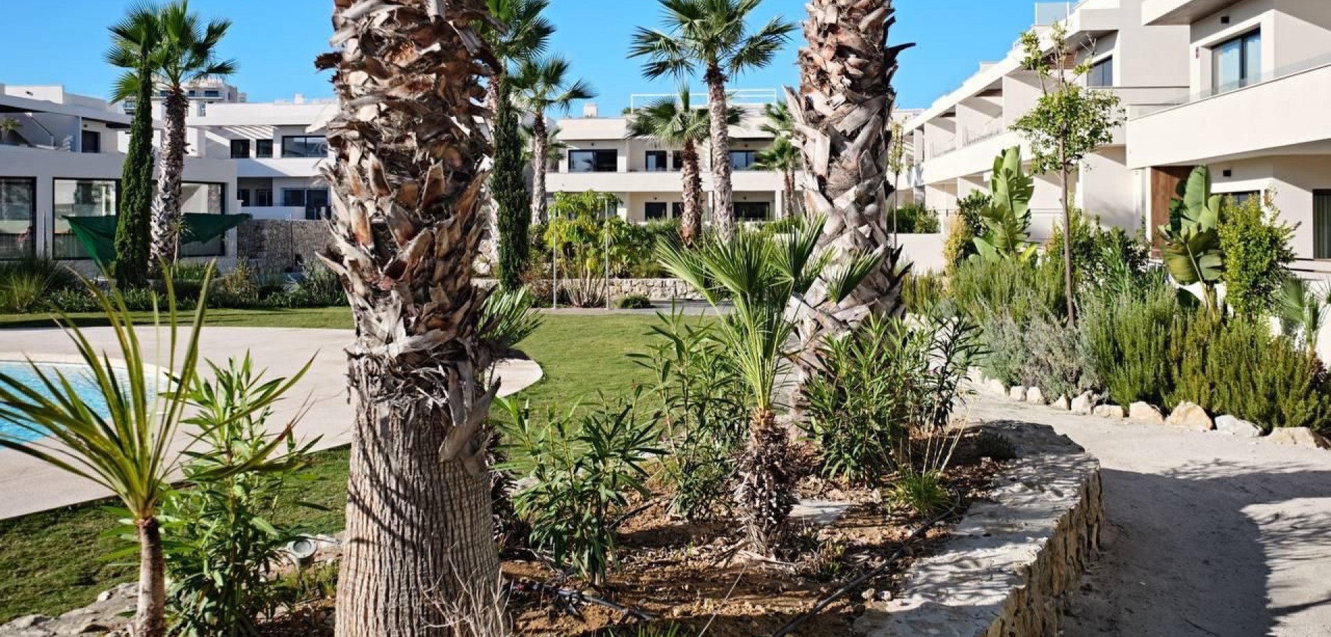 Garden in apartment for sale in Torrevieja