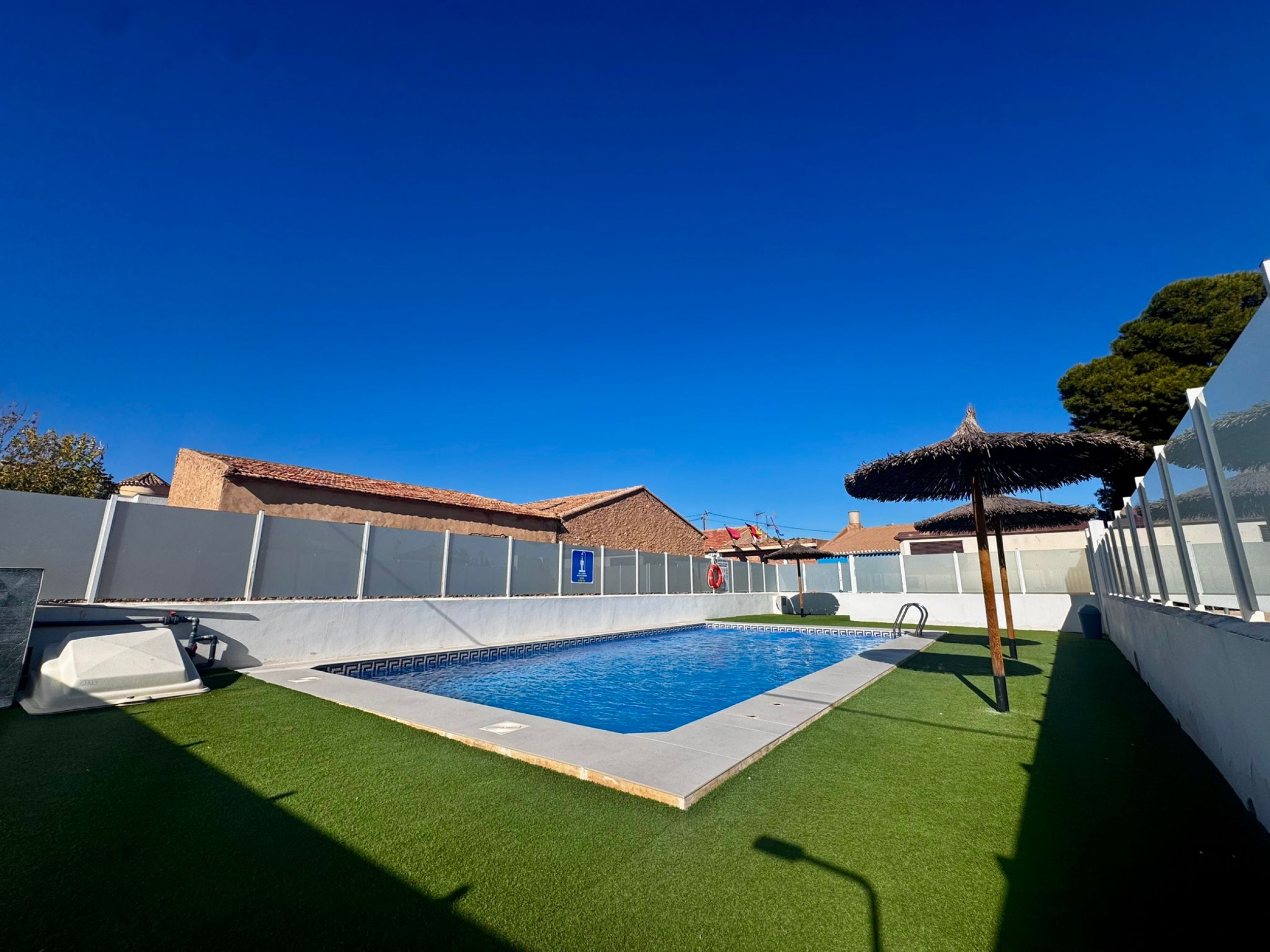 Pool area in villa for sale in Torre Pacheco