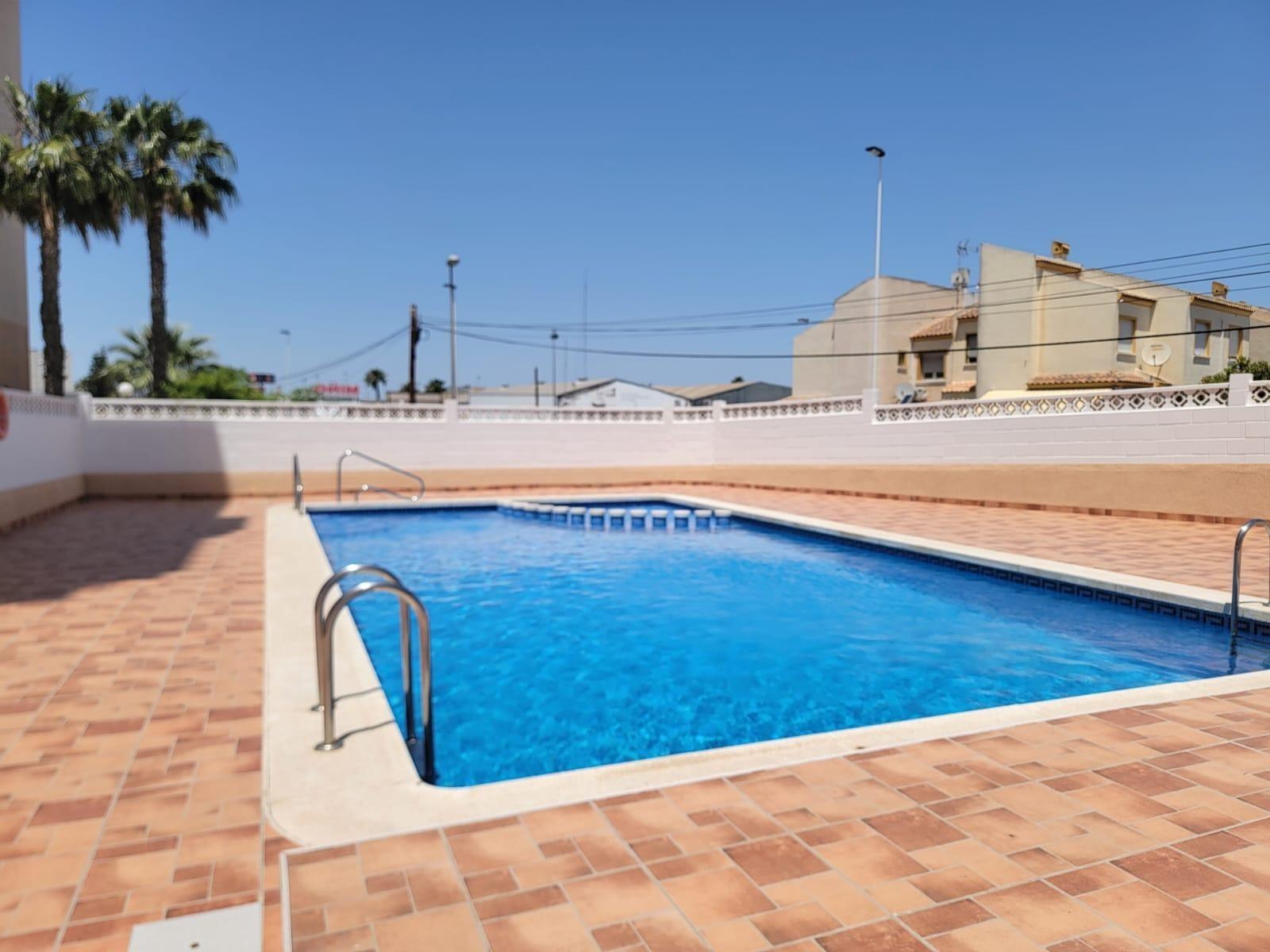 Pool area in apartment for sale in Torrevieja