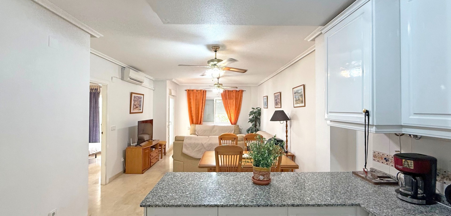 Pool area in apartment for sale in Orihuela Costa