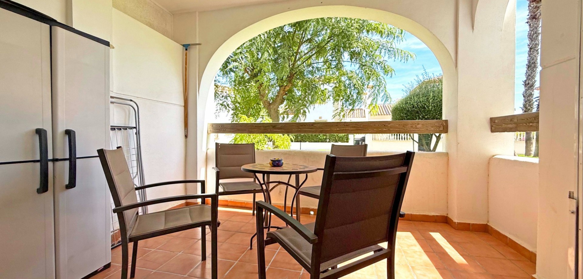 Garden in apartment for sale in Orihuela Costa