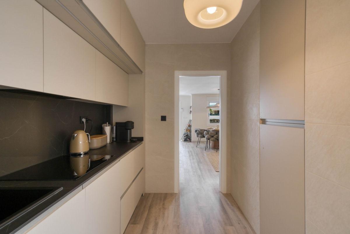 Pool area in duplex for sale in Torrevieja