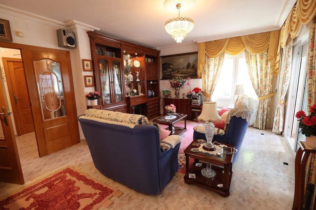 Pool area in villa for sale in Orihuela Costa