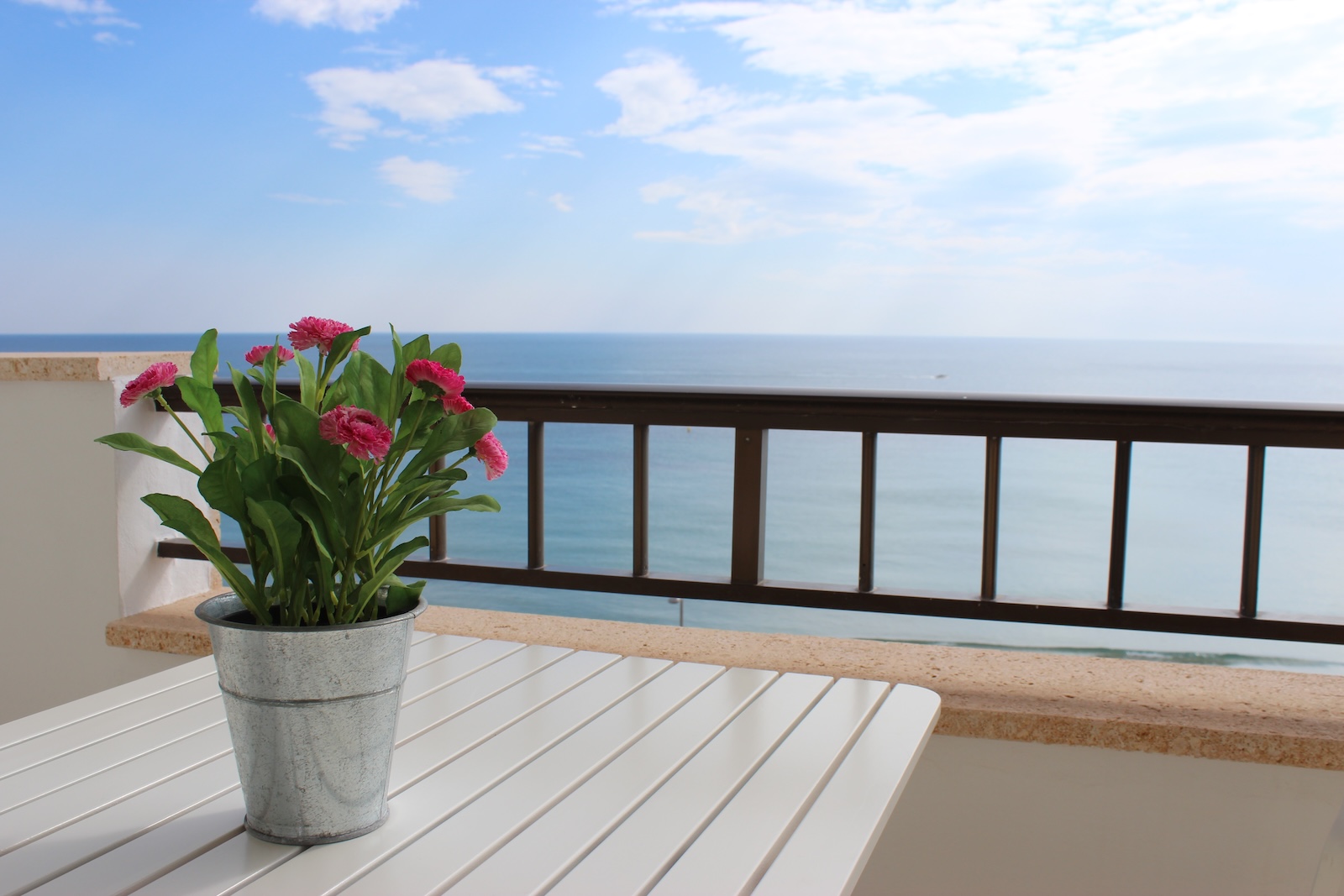 Pool area in apartment for sale in Mil Palmeras