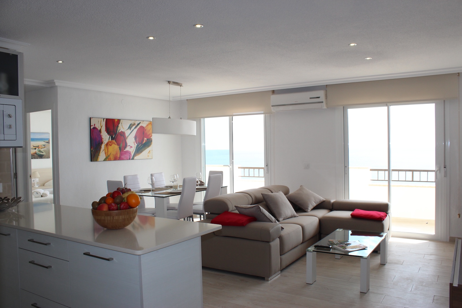 Pool area in apartment for sale in Mil Palmeras