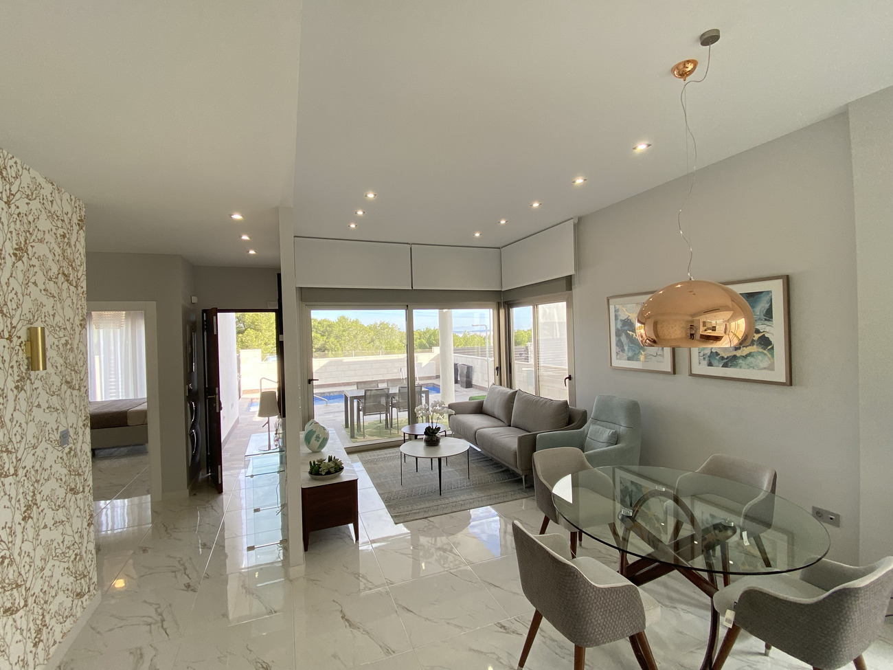 Terrace in villa for sale in Orihuela Costa