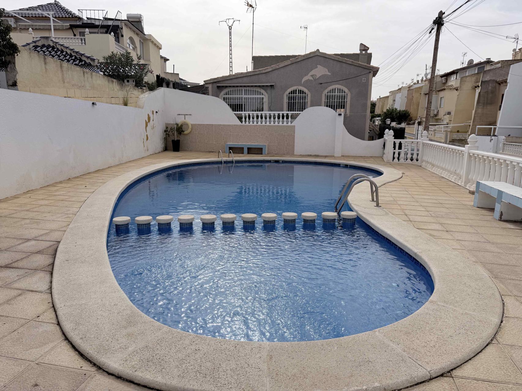 Pool area in terraced for sale in Torrevieja