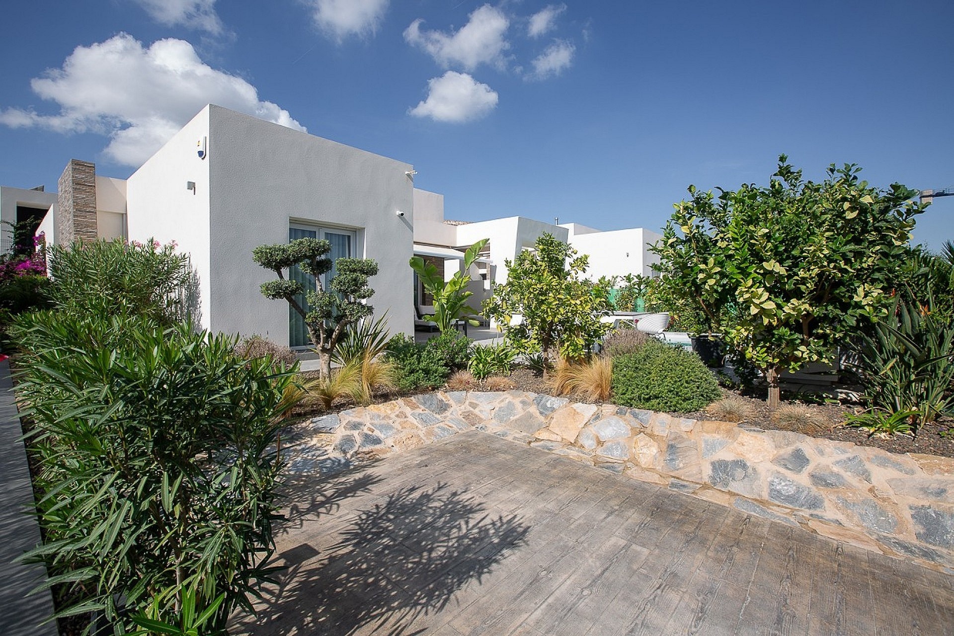 Terrace in villa for sale in La Finca Golf Resort