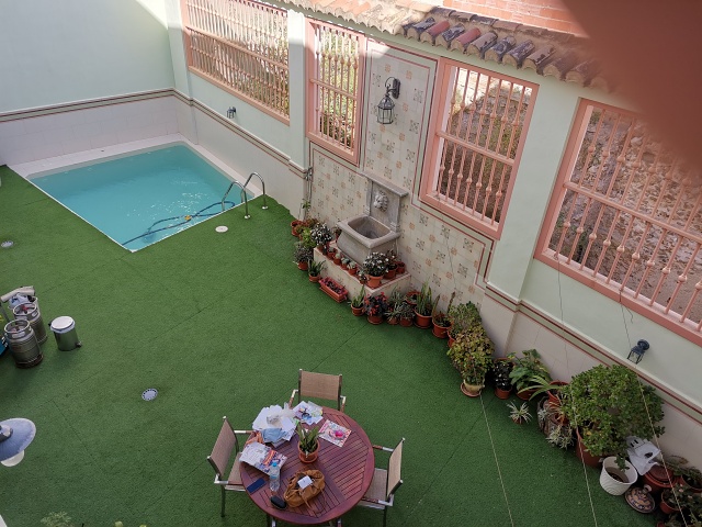 Pool area in villa for sale in Orihuela