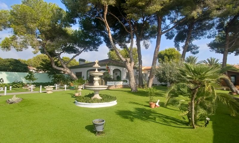 Garden in villa for sale in Orihuela Costa