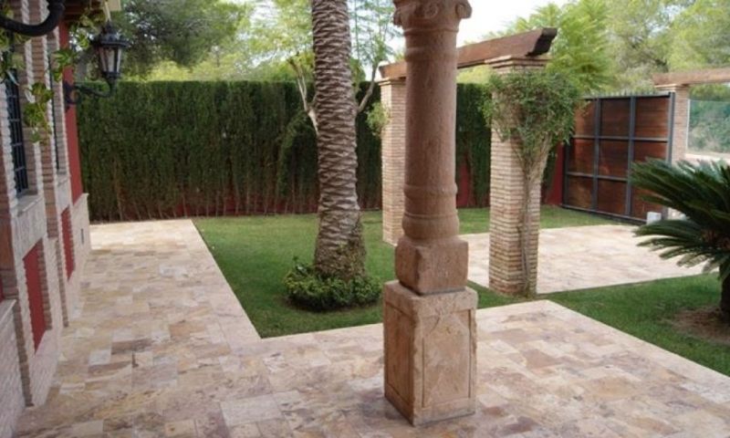Pool area in villa for sale in Campoamor