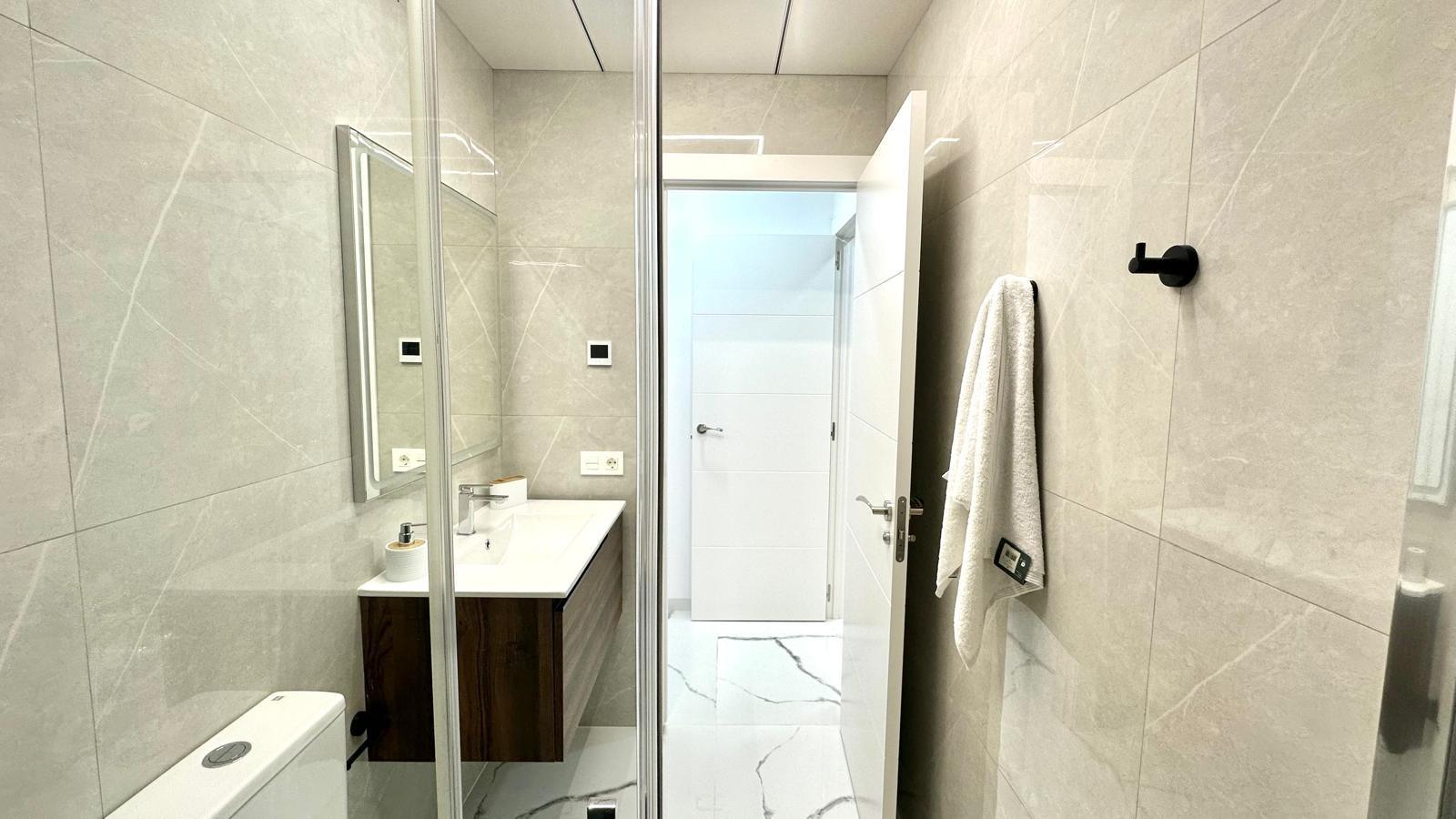 Bathroom in apartment for sale in Torrevieja
