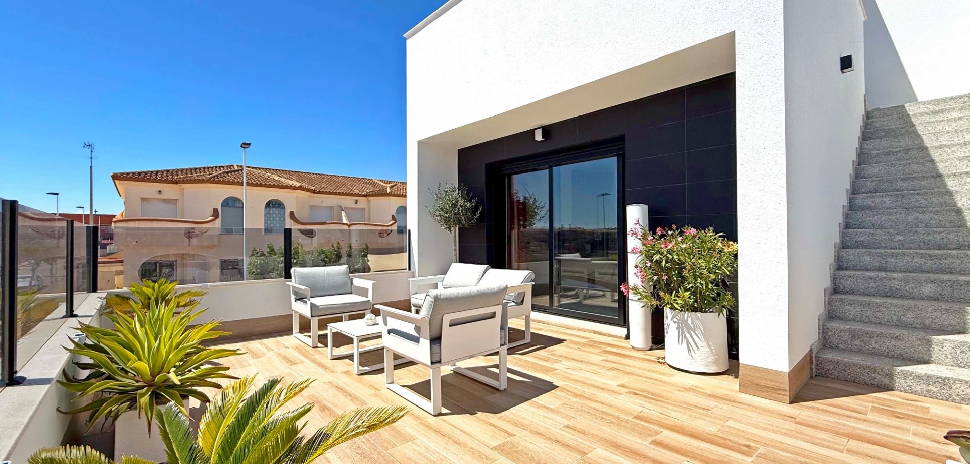 Step into contemporary comfort with this stylish, south-facing detached villa, built in 2024 and pre