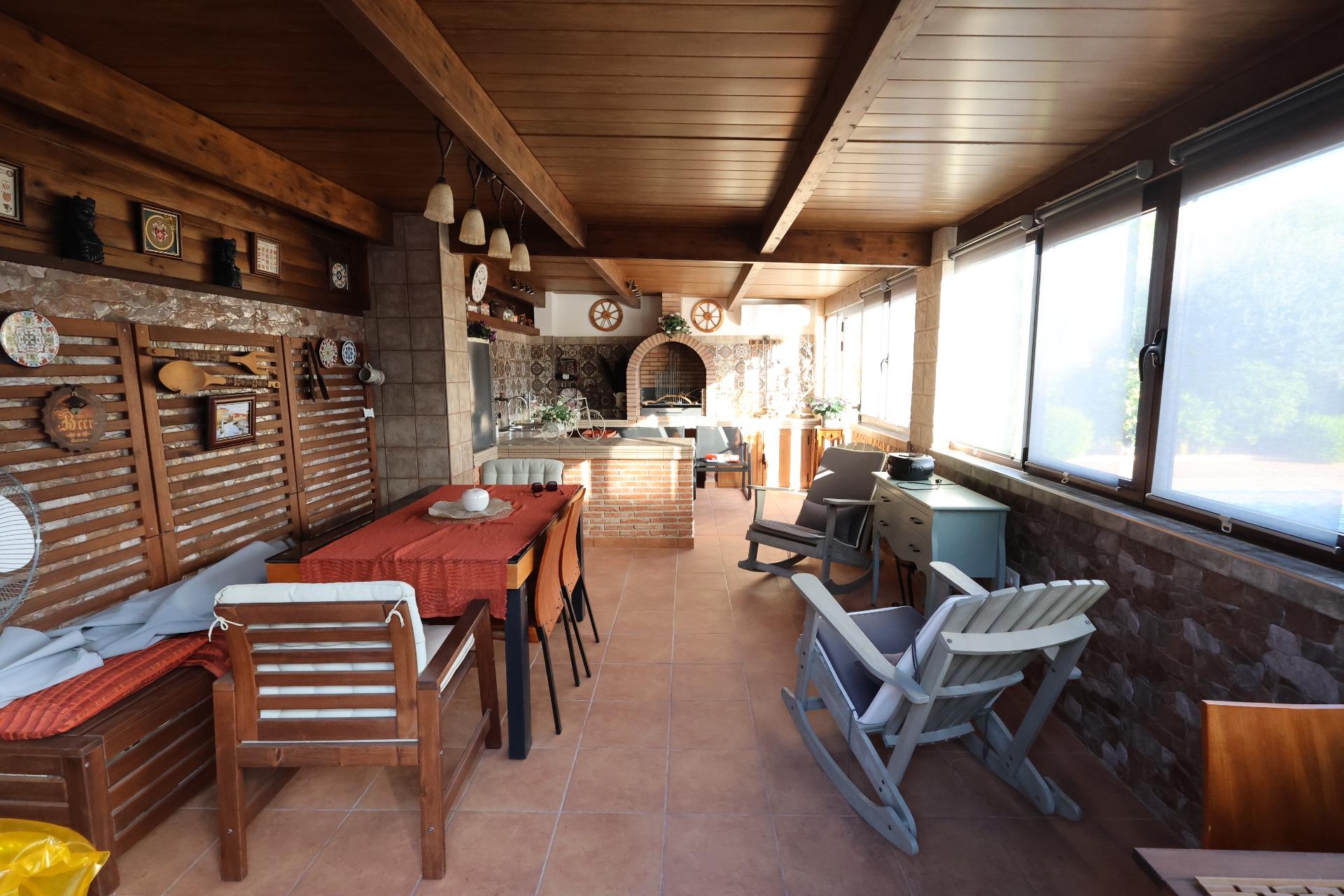 Pool area in villa for sale in Torrevieja