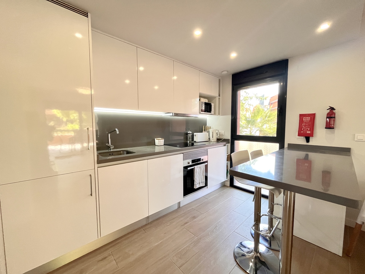Pool area in apartment for sale in Villamartin