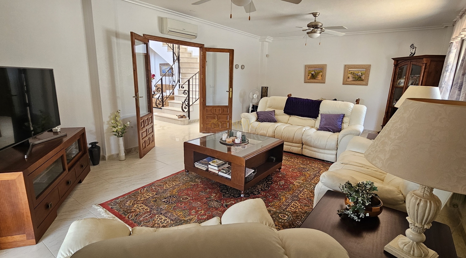 Pool area in villa for sale in Pinar de Campoverde