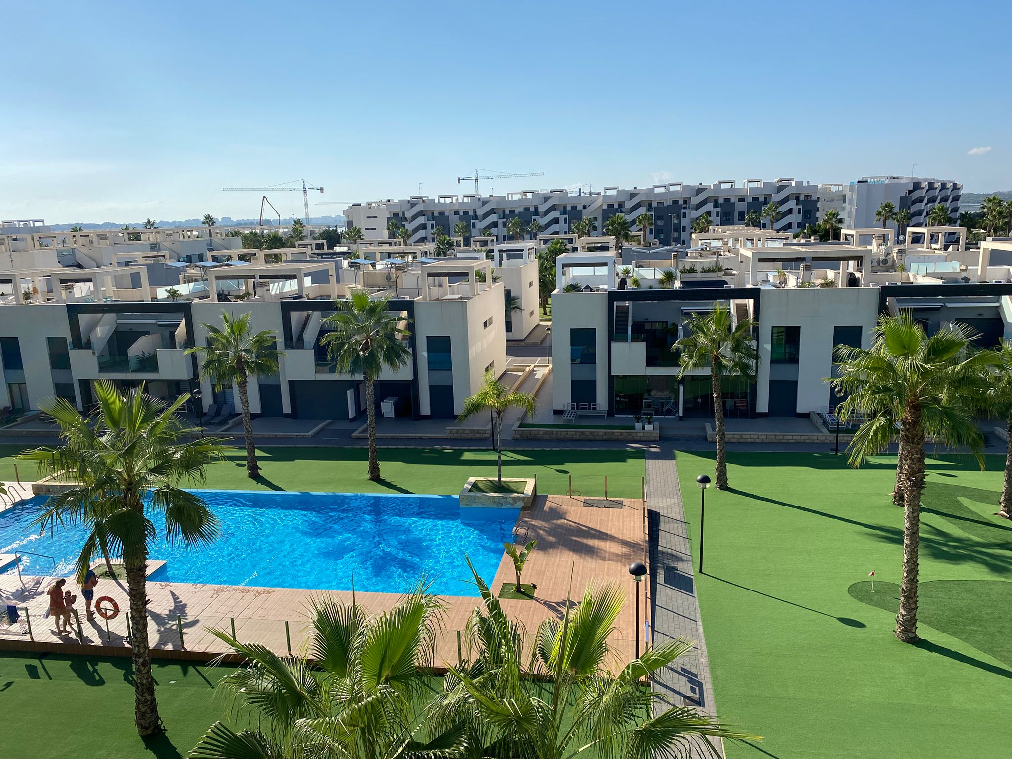 Living room in penthouse for sale in El Raso