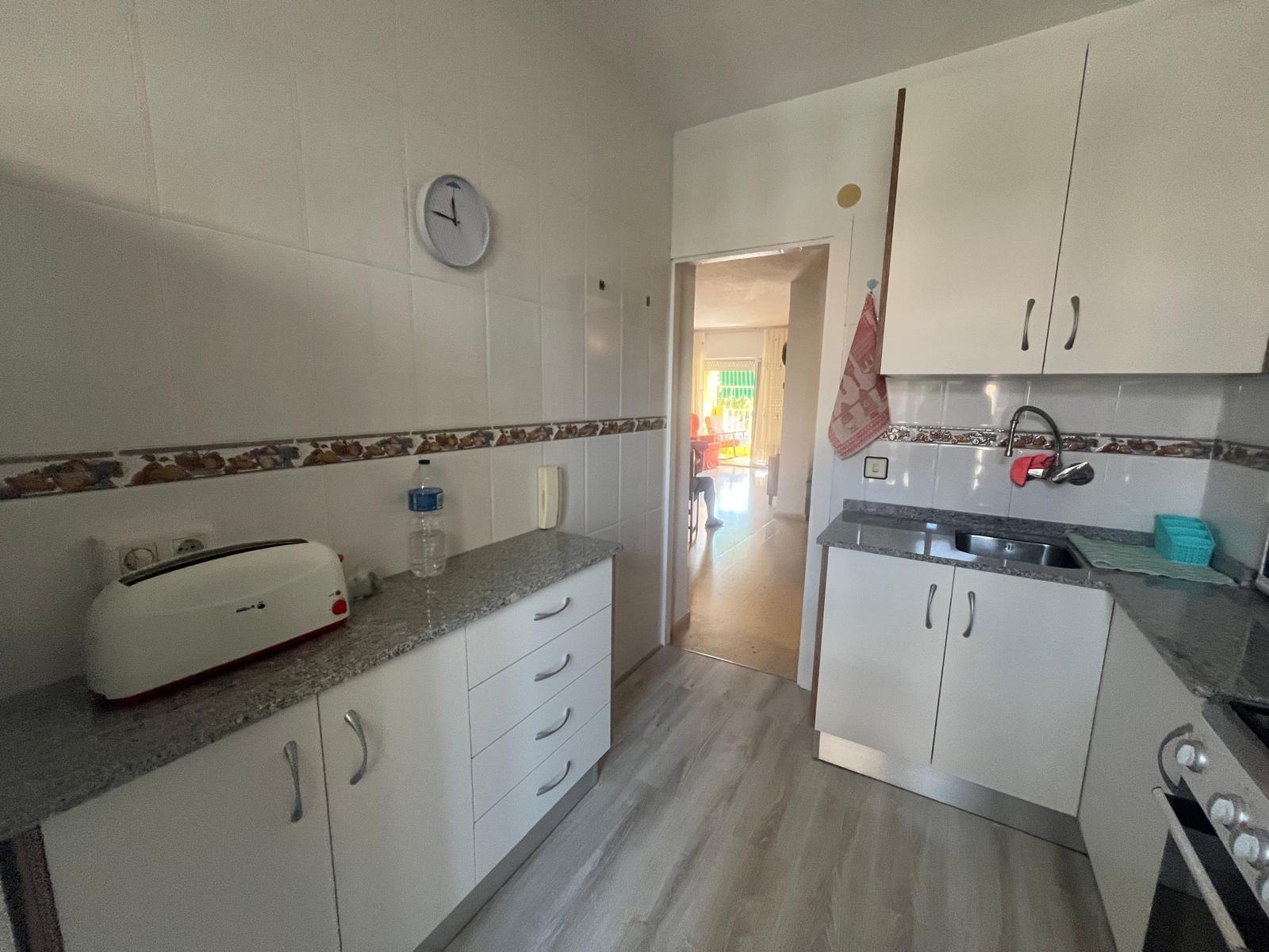 Pool area in apartment for sale in Puerto de Mazarron