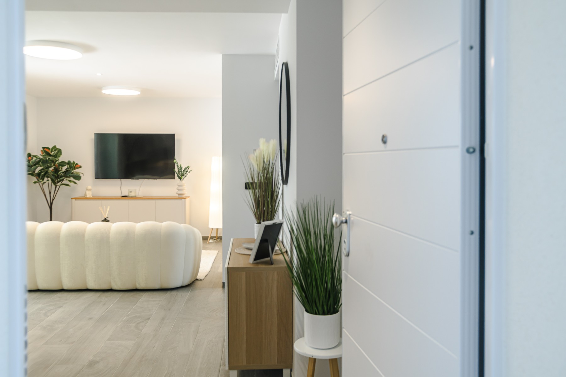 Pool area in apartment for sale in Algorfa