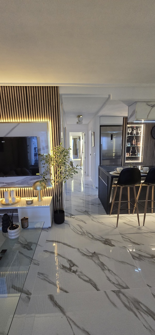 Pool area in apartment for sale in Hacienda Riquelme Golf Resort