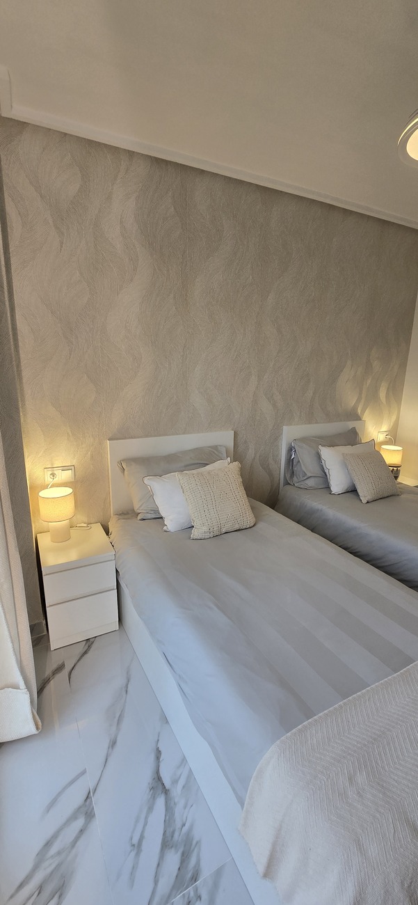 Master bedroom in apartment for sale in Hacienda Riquelme Golf Resort