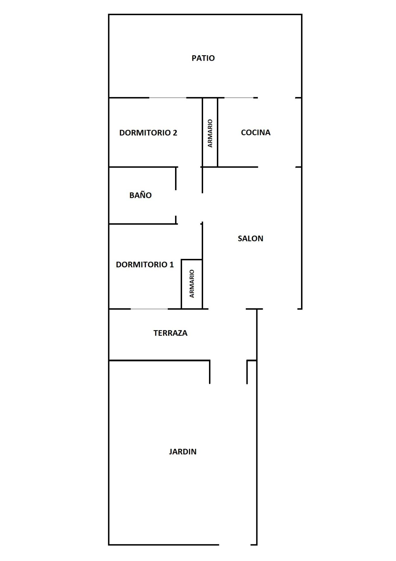 Living room in bungalow for sale in Orihuela Costa