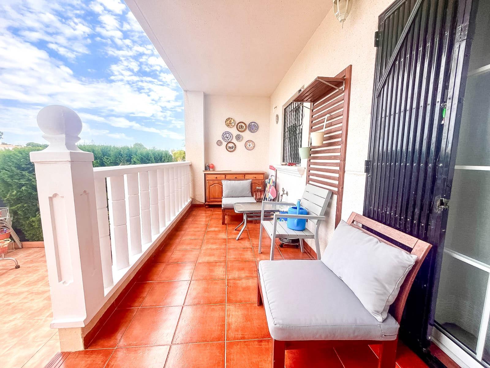 Terrace in bungalow for sale in Orihuela Costa